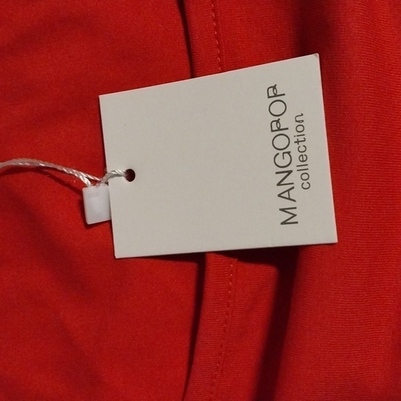 MANGOPOP Women's Square Neck Long Sleeve Tops Bodysuit Jumpsuit NWT Size M - Picture 7 of 8